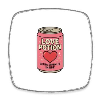Motif de boîte magique d’amour pour les romantiques - Magnet carré - blanc - Devant