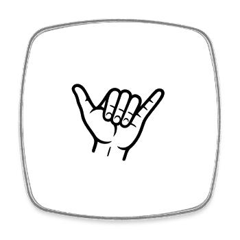 Mystical Forest Sunset Illustration - Square fridge magnet - white - Front