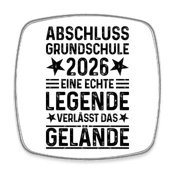 Primary school graduation 2026 - Square fridge magnet - white - Front