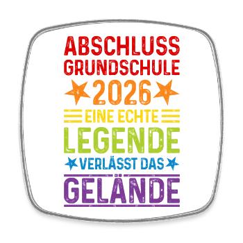Primary school graduation 2026 - Square fridge magnet - white - Front