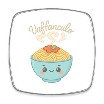 Vaffanculo T-Shirt Drôle Dicton Italie Fun Fun - Magnet carré - blanc - Devant