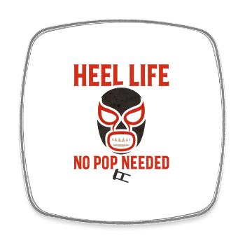 Lustiges Sprüche Shirt – Heel Life Wrestling Fans - Viereckiger Kühlschrankmagnet - Weiß - Vorne