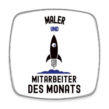 Employee of the Month Painter Best Man Painting - Square fridge magnet - white - Front