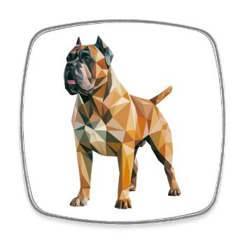 Mastiff - Cool Low Poly  Logo - Square fridge magnet - white - Front
