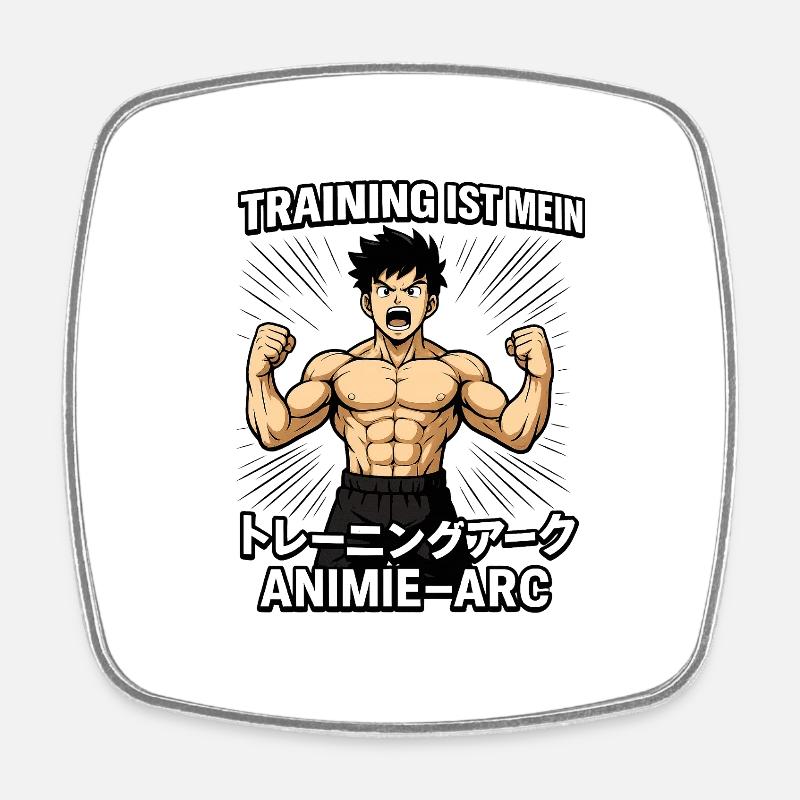 L’entraînement est mon arc d’anime - Magnet carré - blanc