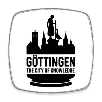Göttingen Cité du savoir - Magnet carré - blanc - Devant