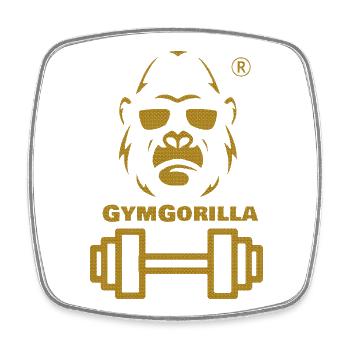 GymGorilla Power Image - Magnet carré - blanc - Devant