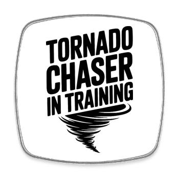 Tornado Chaser in Training - Square fridge magnet - white - Front