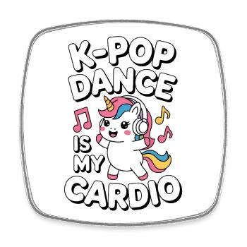 K-Pop Danse Drôle Corée - Magnet carré - blanc - Devant