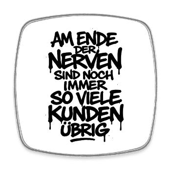 Lustiger Spruch für Support, Büro & Kundenservice - Viereckiger Kühlschrankmagnet - Weiß - Vorne