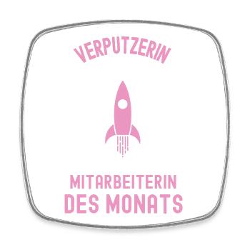 Meilleur plâtrier employé du mois Nettoyeur - Magnet carré - blanc - Devant
