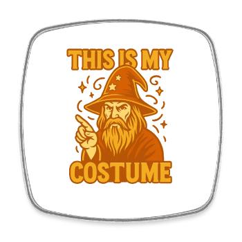 C’est mon costume - Magnet carré - blanc - Devant