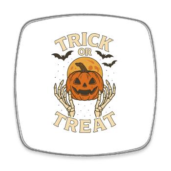 Trick or Treat Moonlight - Viereckiger Kühlschrankmagnet - Weiß - Vorne