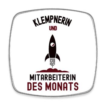 Employee of the Month Plumber - Square fridge magnet - white - Front