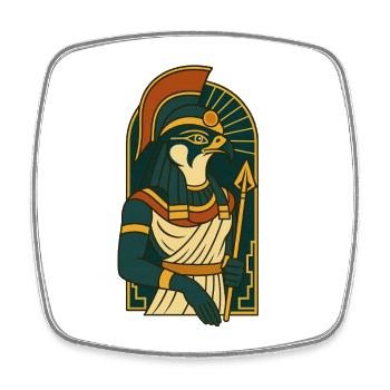 Horus - Viereckiger Kühlschrankmagnet - Weiß - Vorne