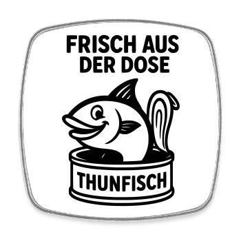 thunfisch dose - Viereckiger Kühlschrankmagnet - Weiß - Vorne