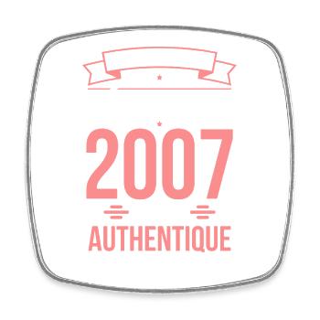 18th Birthday - Original - December 2007 - Square fridge magnet - white - Front
