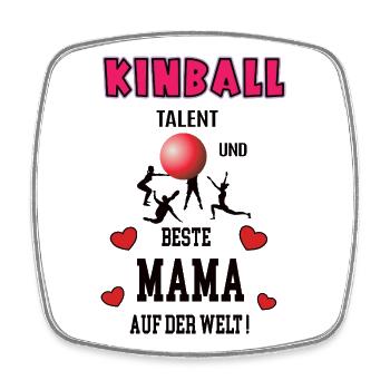 Kinball Best Mom Mom Mother's Day Birthday - Square fridge magnet - white - Front