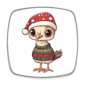 Bouquet Christmas - Square fridge magnet - white - Front