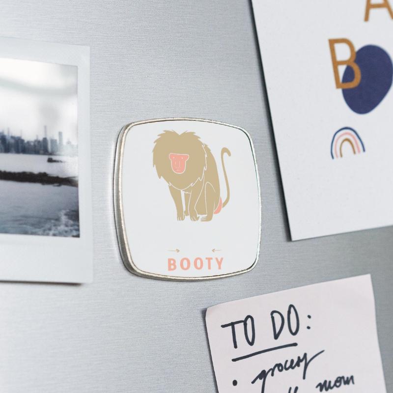 Square fridge magnet