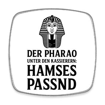 pharao kassiererin kasse supermarkt hamses passend - Viereckiger Kühlschrankmagnet - Weiß - Vorne