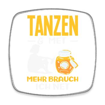 Dance - Square fridge magnet - white - Front