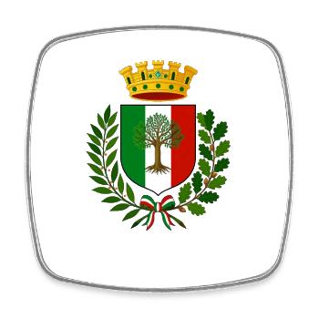 Italien Italy Italia Wappen Logo  - Viereckiger Kühlschrankmagnet - Weiß - Vorne