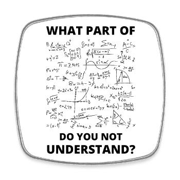 Mathematiklehrer Mathematik Professor Mathematiker - Viereckiger Kühlschrankmagnet - Weiß - Vorne