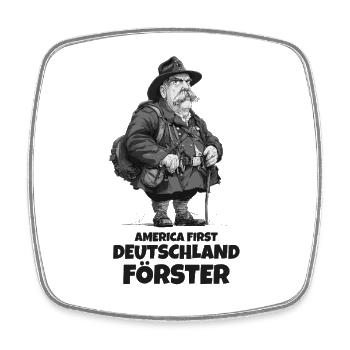 Germany Forester Funny Saying - Square fridge magnet - white - Front