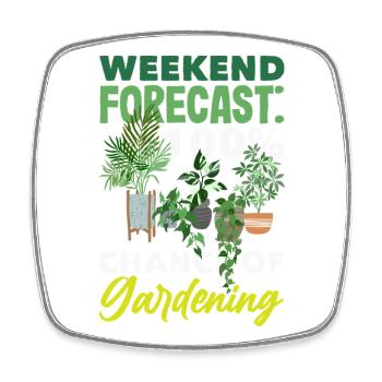 Garten- Und Pflanzenliebhaber Geschenke - Viereckiger Kühlschrankmagnet - Weiß - Vorne