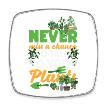 Garden & Plant Lovers Gifts - Square fridge magnet - white - Front
