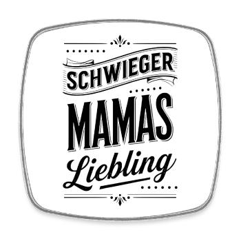 Son-in-law gift Mom-in-law's darling - Square fridge magnet - white - Front