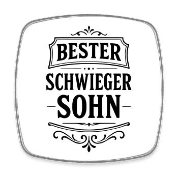 Best son-in-law gift Christmas - Square fridge magnet - white - Front