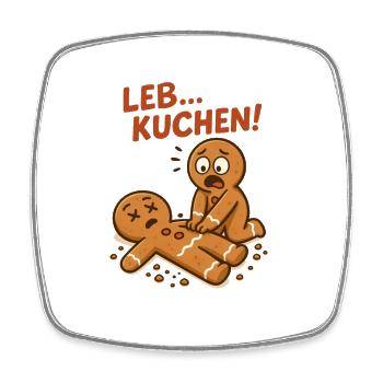 Lebkuchen Gingerbread - Viereckiger Kühlschrankmagnet - Weiß - Vorne
