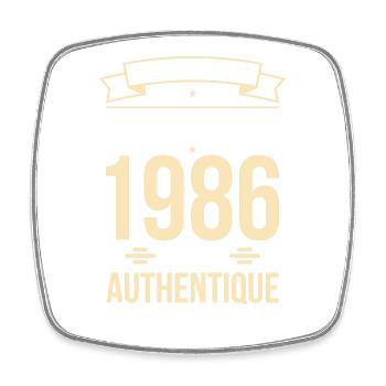 Anniversaire 40 ans - Original - Février 1986 - Magnet carré - blanc - Devant