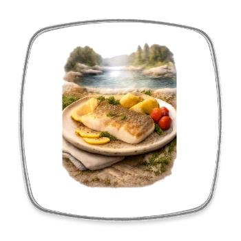 Gifts of the Far North - Makcyn - Square fridge magnet - white - Front