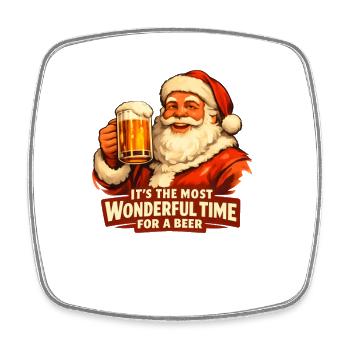 It's the most wonderful time for a beer - Viereckiger Kühlschrankmagnet - Weiß - Vorne