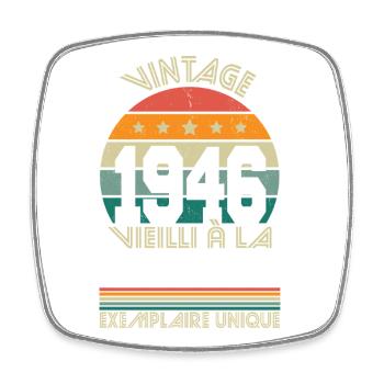 1946 – Vintage – Unique example - Square fridge magnet - white - Front