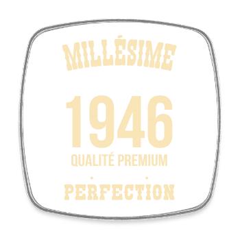 1946 – Exceptional vintage – Premium quality - Square fridge magnet - white - Front