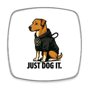 Fais-le chien - Magnet carré - blanc - Devant