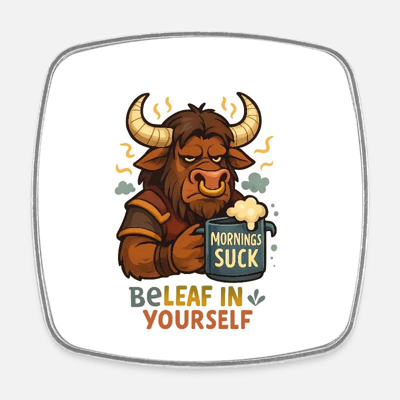 Be Leaf in Yourself Tauren - Viereckiger Kühlschrankmagnet - Weiß