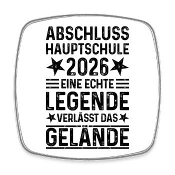 Secondary school graduation 2026 - Square fridge magnet - white - Front