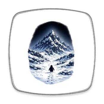 But why Penguin - Square fridge magnet - white - Front