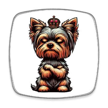 Yorkshire Terrier Yorkie Yorkiebesitzer Yorkies - Viereckiger Kühlschrankmagnet - Weiß - Vorne