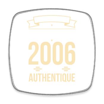 Anniversaire 20 ans - Original - Mars 2006 - Magnet carré - blanc - Devant