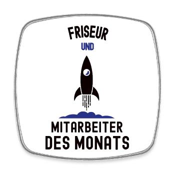 Employee of the Month Hairdresser Best Hairdresser Hair - Square fridge magnet - white - Front