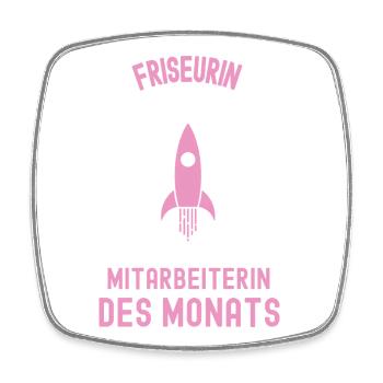 Beste Friseurin Mitarbeiterin des Monats Frisörin - Viereckiger Kühlschrankmagnet - Weiß - Vorne