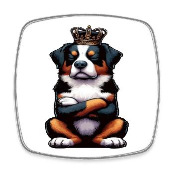 Appenzeller Sennenhund Sennenhunde Sennenhundmama - Viereckiger Kühlschrankmagnet - Weiß - Vorne