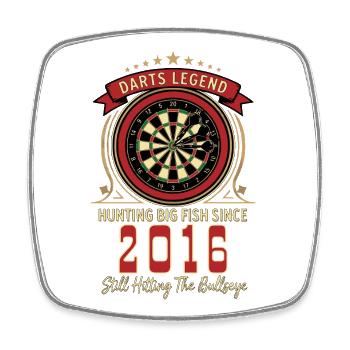 Légende des fléchettes 2016, T-shirt d’anniversaire, Sweat à capuche, Sac - Magnet carré - blanc - Devant