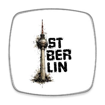 Ostberlin - Viereckiger Kühlschrankmagnet - Weiß - Vorne